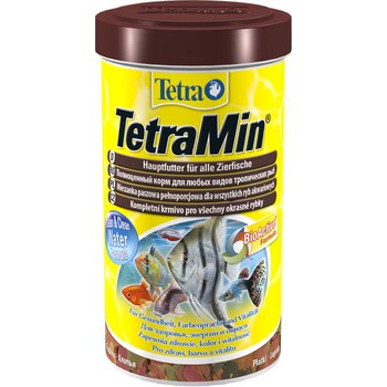 Основной корм для всех видов аквариумных рыб TetraMin (хлопья)   500мл 