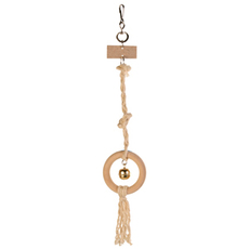 Кольцо для птиц Trixie деревянное с колокольчиком, 34 см, 7,5 см