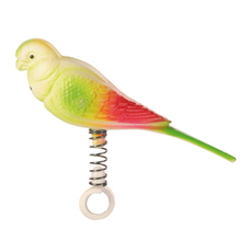 Игрушка для птиц Trixie пластиковый попугай на пружине, 11 см