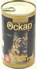 Консервы для взрослых собак Оскар нежное мясное рагу и овощи 750 г