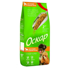Сухой корм для взрослых собак малых и средних пород Оскар