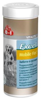 Пищевая комплексная добавка для взрослых собак Excel Mobile Flex 8 в 1 порошок для гибкости суставов, содержащая 25 % высококачественной новозеландской мидии 150 г