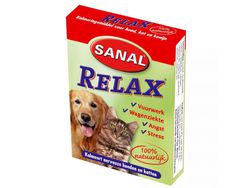 Уникальное натуральное антистрессовое средство для кошек и собак Sanal Relax 15 таблеток