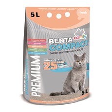 Наполнитель для кошачьего туалета Comfy Benta Compact Fresh мелкодисперсный бентонит, 5 л