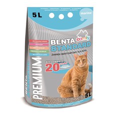 Наполнитель для кошачьего туалета Comfy Benta Standard Marine крупнодисперсный бентонит, 5 л