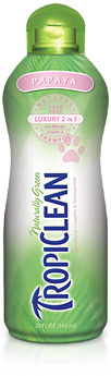 Шампунь - кондиционер для собак и кошек Tropiclean Papaya Plus, 355 мл