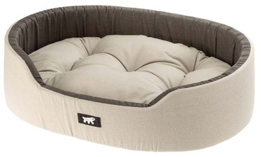 Лежак Ferplast Dandy для собак и кошек с мягкой подкладкой (Серый с черным) 45, 55, 65, 80, 95, 110