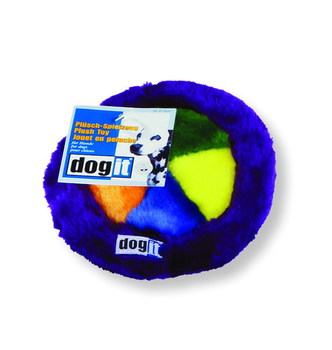 Игрушка для собак диск, плюш, 15 см