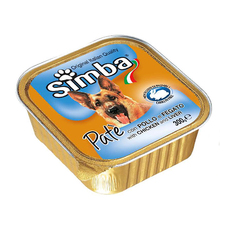 Консервы для взрослых собак Simba паштет для собак с курицей и печенью 150 г