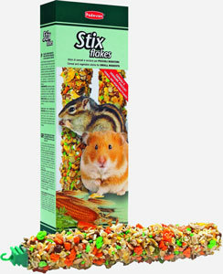 Лакомство для мелких грызунов Padovan Stix flakes Criceti 100 г