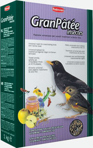 Комплексный корм с насекомыми для насекомоядных птиц Padovan Granpatee Insectes 25 кг