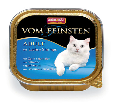 Консервированный корм для взрослых кошек Animonda Консервы Vom Feinsten Adult с лососем и креветками 100 г