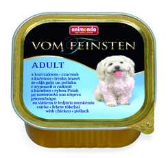 Консервы для взрослых собак Animonda Vom Feinsten Mare с курицей и сайдой 150 г