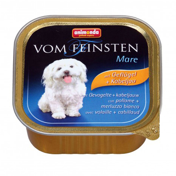 Консервы для взрослых собак Animonda Vom Feinsten Mare на основе мяса домашней птицы и трески 150 г