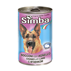 Консервы для взрослых собак Simba с ягненком 1230 г