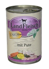 Консервы для щенков Land Fleisch  Джуниор Bio с индейкой и овощами 400 г 12 шт