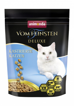 Сухой корм для кастрированных кошек Animonda Vom Feinsten Delux For castrated cats с мясом домашней птицы 250 г, 1,75 кг, 10 кг