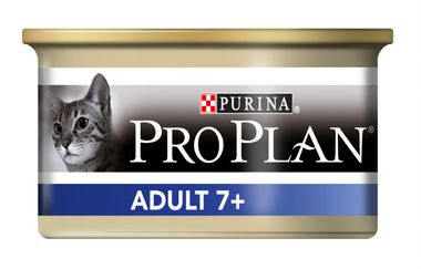 Консервированный корм для пожилых кошек  Pro Plan Senior с тунцом 85гр 85 гр