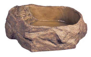 Поилка для террариумов Exo Terra Water Dish камень, пластиковая, 28 х 24 х 7 см