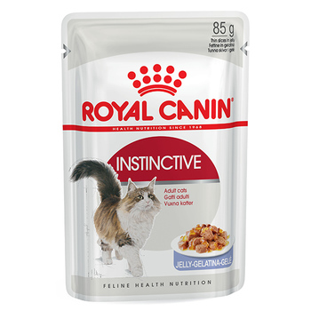 Консервированный корм для взрослых кошек профилактика МКБ Royal Canin Instinctive кусочки в желе 85 гр