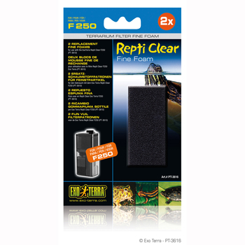 Губка фильтровальная мелкопористая для фильтров Repti Clear F 250 арт: РТ3610 (2 шт) PT3616