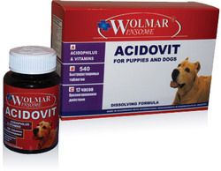 Wolmar Winsome Acidovit полифункциональная комбинация для дополнения суточной потребности в водо- и жирорастворимых витаминах и поддержанию здорового баланса микрофлоры в ЖКТ 180 т