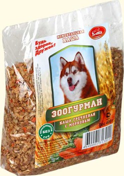 Каша гречневая для взрослых собак с морковью Зоогурман 400 г 10 шт в уп