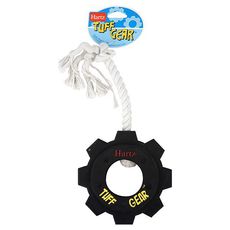 Игрушка для собак Hartz Tuff Gear Dog Toy шестеренка с канатом, резина