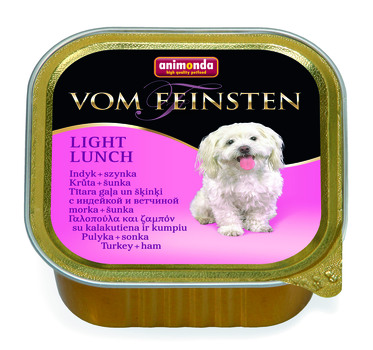 Консервы для взрослых собак Animonda Vom Feinsten Light Lunch облегченное меню с индейкой и ветчиной 150 г