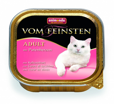 Консервы  для кошек Animonda Vom Feinsten Adult Cat - With Turkey Hearts с сердцем индейки 