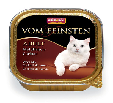 Консервированный корм для взрослых кошек Animonda Консервы Vom Feinsten Classic коктейль из разных сортов мяса 100 г