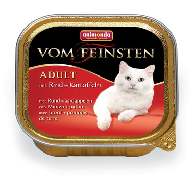 Консервированный корм для взрослых кошек Animonda Консервы Vom Feinsten Adult с говядиной и картофелем 100 г
