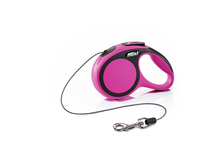 Рулетка Flexi Comfort XS (до 8 кг) трос 3 м Черный/розовый, Черный/зеленый, Черный/синий