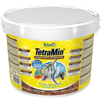 Основной корм для всех  аквариумных рыб TetraMin хлопья, 10 л