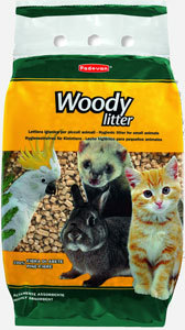 Наполнитель для животных Padovan Woody Litter древесный, гранулированный, 10 л