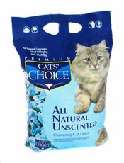 Наполнитель для кошачьего туалета Cats' Choice Natural Unscented без ароматизатора, комкующий, 4 кг