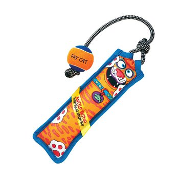 Игрушка для собак Fat Сat перетяжка с мячом, мягкая, 38 см