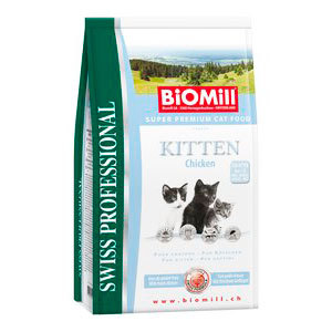 Сухой корм для котят и беременных кошек Biomill Kitten Swiss Professional 500 г 500 гр, 1,5 кг, 10 кг