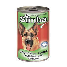 Консервы для взрослых собак Simba с мясом 1230 г
