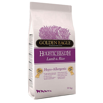 Сухой гипоаллергенный корм для взрослых собак Golden Eagle Hypo-allergenic Lamb and Rice 22/12 с ягненком и рисом 2 кг, 10 кг