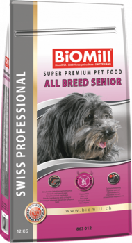 Сухой корм для стареющих собак всех пород старше Biomill All Breed Senior 12 кг 12 кг