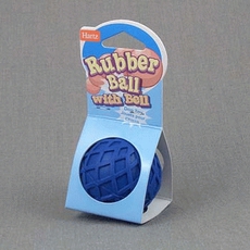 Игрушка для собак Hartz Rubber Ball With Bell Dog мяч с колокольчиком, каучук