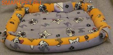 Лежак для собак Бобровый Дворик Постелька № 1, двухсторонний, 47x38x7 см