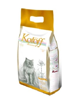 Наполнитель для кошачьего туалета Kotoff Vanila Golg ваниль, 5,25 кг