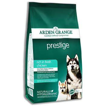 Сухой корм для взрослых собак  Arden Grange Prestige с курицей и рисом 2 кг, 12 кг