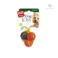 Игрушка для собак GIGwi набор мячей с пищалкой, малые, 4,8 см, 3 шт