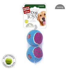 Игрушка для собак GIGwi набор мячей с пищалкой, 8 см, 2 шт