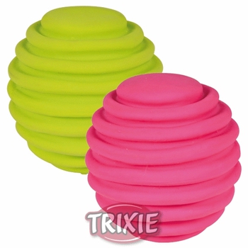 Игрушка для собак Trixie мяч, ребристый, латекс, 6 см