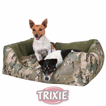 Лежак для собак Trixie Camou, оливковый, 100x85 см