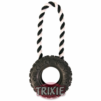 Игрушка для собак Trixie шина с веревочной ручкой, 32см
